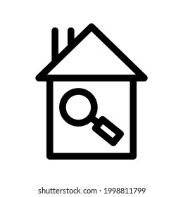 home search icon or logo isolated sign symbol vector illustration - high quality black style vector icons
