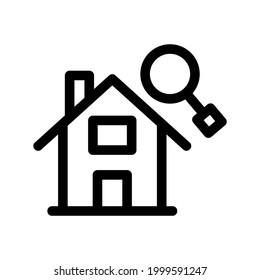 home search icon or logo isolated sign symbol vector illustration - high quality black style vector icons
