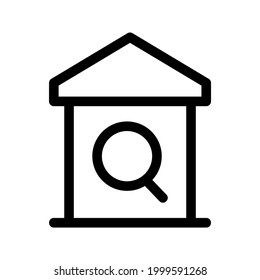 home search icon or logo isolated sign symbol vector illustration - high quality black style vector icons
