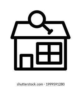 home search icon or logo isolated sign symbol vector illustration - high quality black style vector icons
