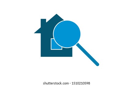 Home search icon. Real estate element. Premium quality graphic design. 
