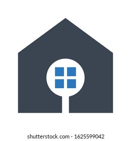 Home search icon. vector graphics