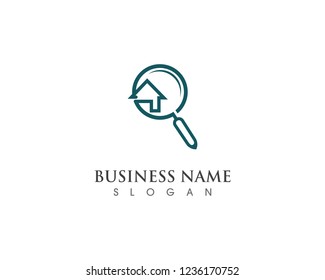 Home Search Logo Illustration Vector Stock Vector (Royalty Free) 1236170752