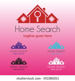 Home search logo template