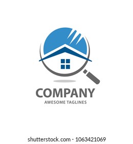 home search logo vector, Home Solar Panels and Energy logo search