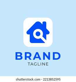 Home Search Logo vector template. Real Estate Home Search logo concept.