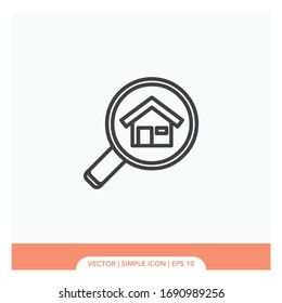 Home search symbol Icon Vector Illustration