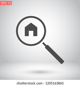 home search vector icon 10 eps