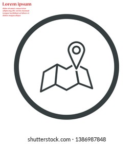 home search vector icon 10 eps , Lorem ipsum Flat design