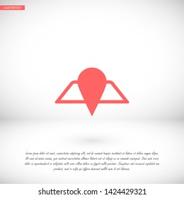 home search vector icon 10 eps , Lorem ipsum Flat design