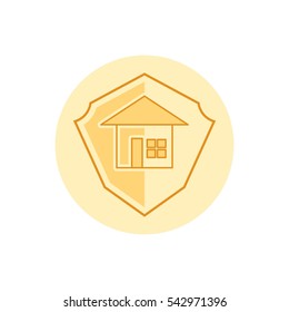 Home Secure Icon Design Vector.