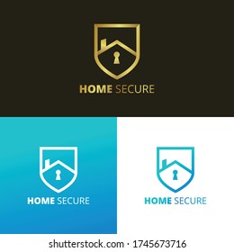 Home Secure Logo for insurance or Security Service