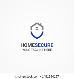 home secure modern logo design for business 