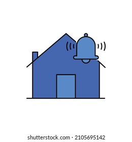 home security alarm icon vector