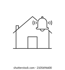 home security alarm icon vector