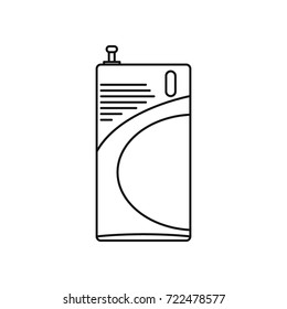Home security alarm outline icon