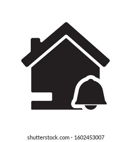 Home security alert icon 