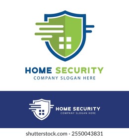 Home Security Modelo de design de logotipo de empresa.