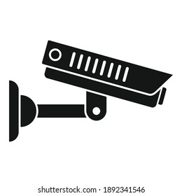 Home security camera icon. Simple illustration of home security camera vector icon for web design isolated on white background