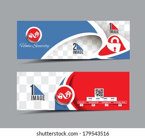 Home Security Center Header & Banner Design