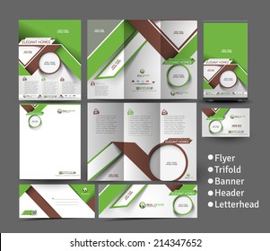 Home Security Center Stationery Set Template 