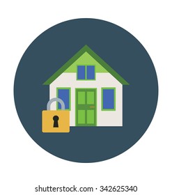 
Home Security Colored Vector Illustration
