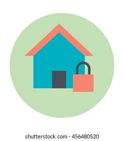 Home Security Colored Vector Illustration