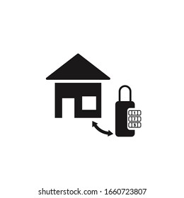 home security concept icon on white background. Vector