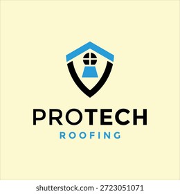 Plantilla de Vector de diseño de logotipo de concepto de seguridad para el hogar