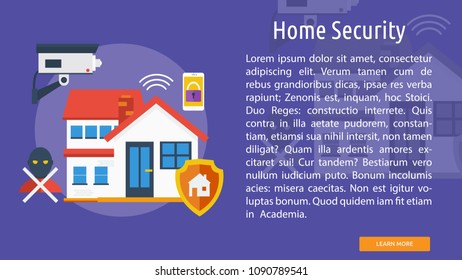 Home Security Conceptual Banner
