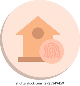 Ícone de Estilo de Círculo Plano de Segurança Inicial