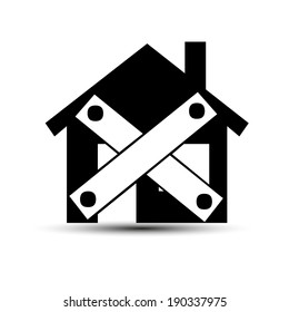 Home security icon.