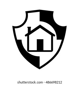 Home security icon illustration isolated vector sign symbol