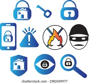 Home Security Icon Royal Free Images