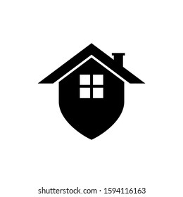 Home Security Icon Vector Design Template 001
