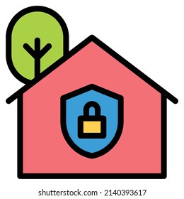 home security icon vector illustration .
