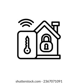 Icono de Seguridad residencial en vector. Ilustración