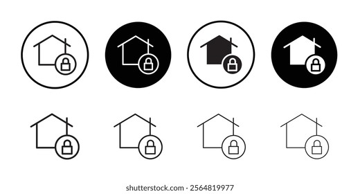 Home security icon web design in vector