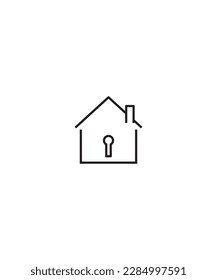 icono de seguridad doméstica,icono de mejor línea vector.