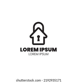 Home security is important, this logo represents the shape of a home security system. This logo can be used for application logos or technology companies related to security