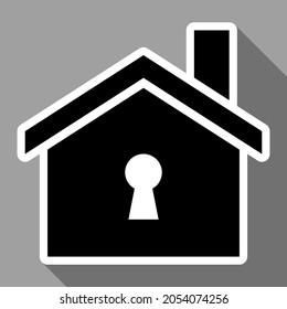 Home security isolated vector icon.