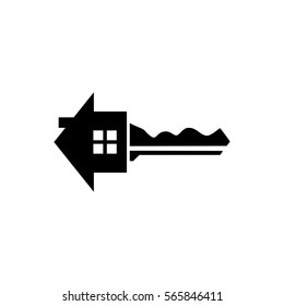 Home Security Key House Logo Design