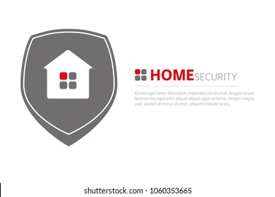 Home security logo. Can be use for website, mobile app, banner or design project.
