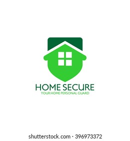 Home security logo design template. Guard your house. Vector Illustration