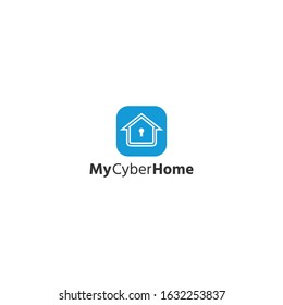 home security logo design vector template