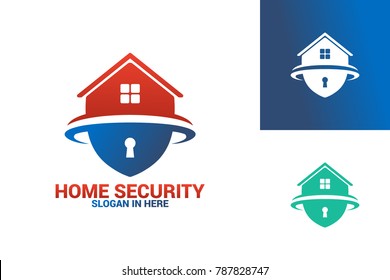Home Security Logo Template Design