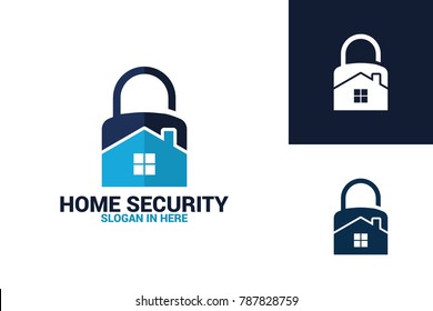 Home Security Logo Template Design