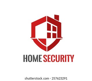 Home security Logo vector illustration