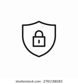 home security shield icon sign vector