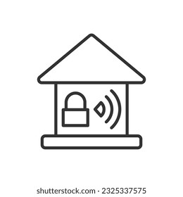Home security smart lock icon